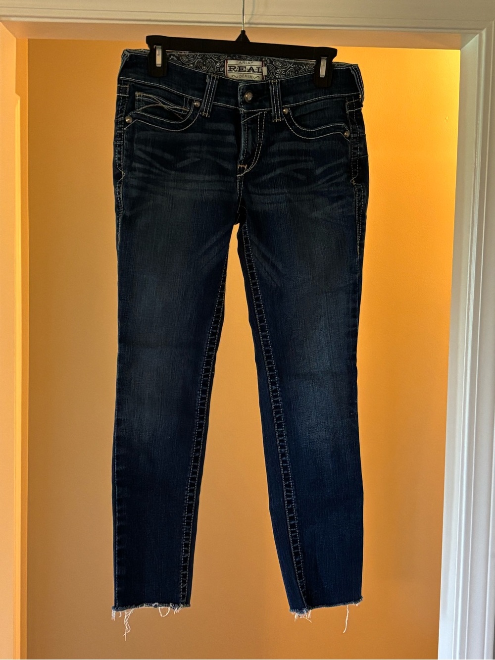 Ariat Dark Blue Ankle Crop Skinny Jeans